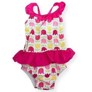 I play UPF 50+ One-Piece Tulip Swimsuit with Built in Swim Diaper